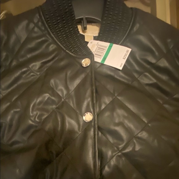 Michael  Kors  Quilted Bomber Jacket Size L - Picture 3 of 9